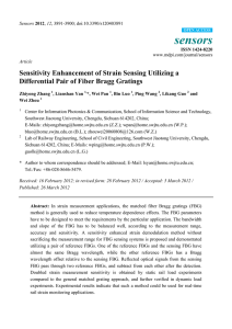 Sensitivity Enhancement of Strain Sensing Utilizing a Differential