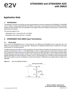 AT84AS003 and AT84AS004 ADC with DMUX