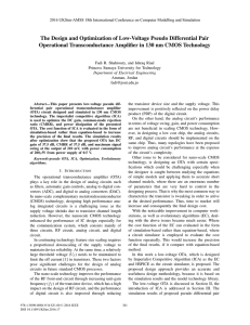 The Design and Optimization of Low