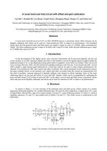 A novel track and hold circuit with offset and gain calibration