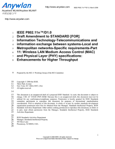 IEEE P802.11n™/D1.0 Draft Amendment to STANDARD [FOR