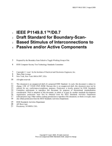 IEEE P1149.8.1™/D0.7 Draft Standard for Boundary-Scan