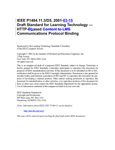 IEEE P1484.11.3/D5, 2001-03-15 Draft Standard for Learning