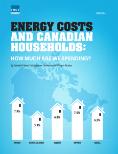 Energy Costs and Canadian Households: How
