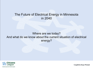 Electrical Energy, General Information