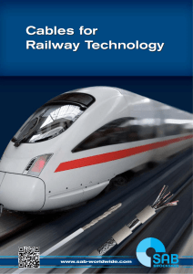 cables and wires for railway technology