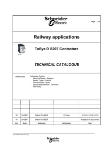 TesysD S207 Railway Technical Catalog_v02