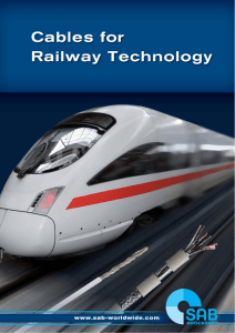 cables for railway technology
