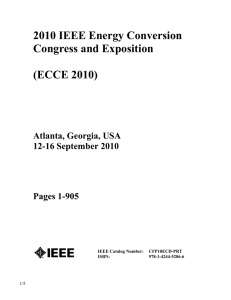 2010 IEEE Energy Conversion Congress and Exposition (ECCE 2010)