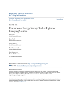Evaluation of Energy Storage Technologies for Damping Control