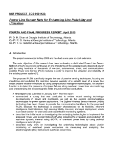 Power Line Sensor Nets for Enhancing Line Reliability and Utilization