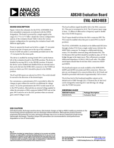 EVAL-AD8348EB AD8348 Evaluation Board Data Sheet (Rev. 0)