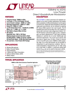 LTC5589 - 700MHz to 6GHz Low Power Direct