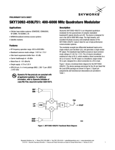 SKY73092-459LF51 400-6000 MHz Quaddrature