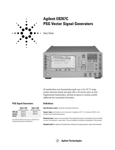 Agilent E8267C PSG Vector Signal Generators