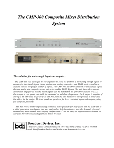 CMP-300 - Broadcast Devices, Inc