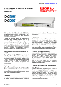 DVB Satellite Broadcast Modulator