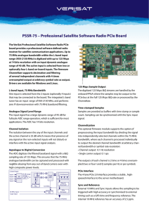 PSSR-75 – Professional Satellite Software Radio PCIe Board