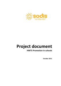 Project document - School program GG