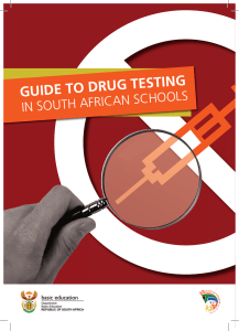 Guide to drug testing in South African schools