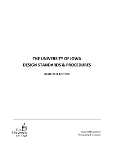 updated March 1, 2016  - The University of Iowa Facilities