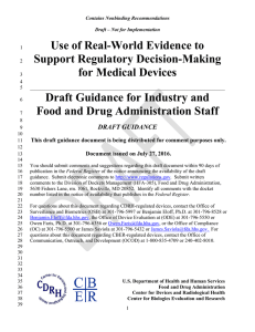 Use of Real-World Evidence to Support Regulatory Decision