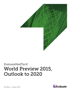 EvaluateMedTech World Preview 2015, Outlook to 2020