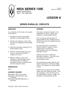 lesson 6 series-parallel circuits