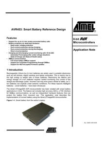 AVR453: Smart Battery Reference Design