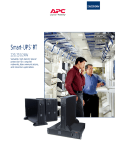 Smart-UPS RT - MEI Telecom