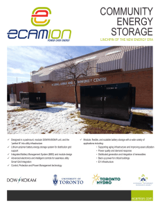 community energy storage
