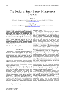 The Design of Smart Battery Management Systems