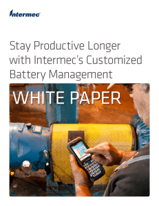 Stay Productive Longer with Intermec`s Customized Battery