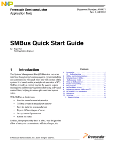 SMBus Quick Start Guide
