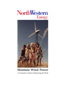 Montana Wind Power—A Consumer`s Guide to Harnessing the Wind