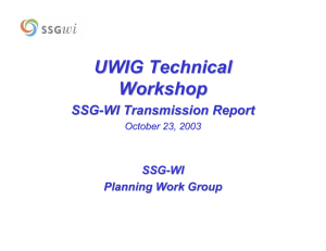 SSG-WI Transmission Plan