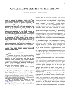 Coordination of Transmission Path Transfers