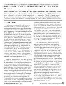 iron mineralogy and redox chemistry of the mesoproterozoic