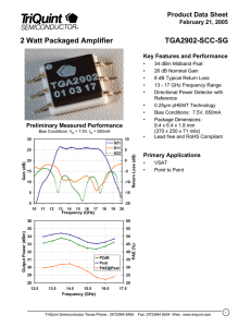 2 Watt Packaged Amplifier TGA2902-SCC-SG
