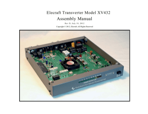 XV Assembly Manual for XV432 MHz