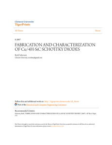 FABRICATION AND CHARACTERIZATION OF Cu/4H