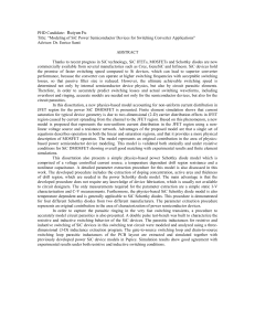 Ruiyun Fu Title: “Modeling of SiC Power Semiconductor Devices for