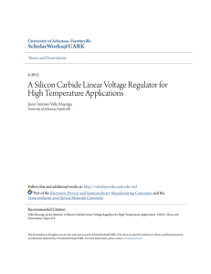 A Silicon Carbide Linear Voltage Regulator for High Temperature