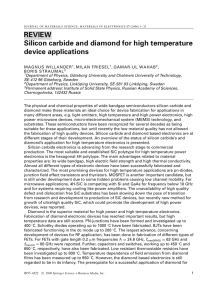 REVIEW Silicon carbide and diamond for high temperature device