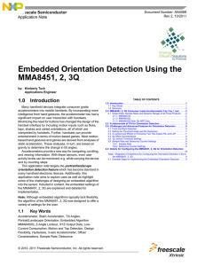 AN4068, Embedded Orientation Detection Using the