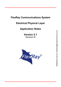 FlexRay Communications System Electrical Physical Layer