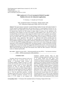 THD Analysis of a 13 Level Asymmetric Hybrid Cascaded Multilevel