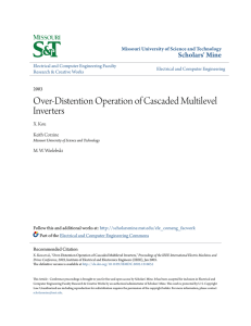 Over-Distention Operation of Cascaded Multilevel Inverters