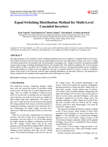 Equal Switching Distribution Method for Multi
