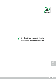 10 - Electrical current - basic principles and nomenclature